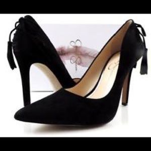 Jessica Simpson Centella Black Suede Pump